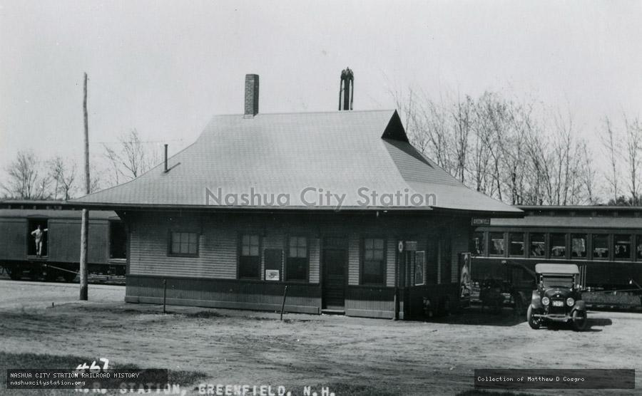 Postcard: Railroad Station, Greenfield, N.H.